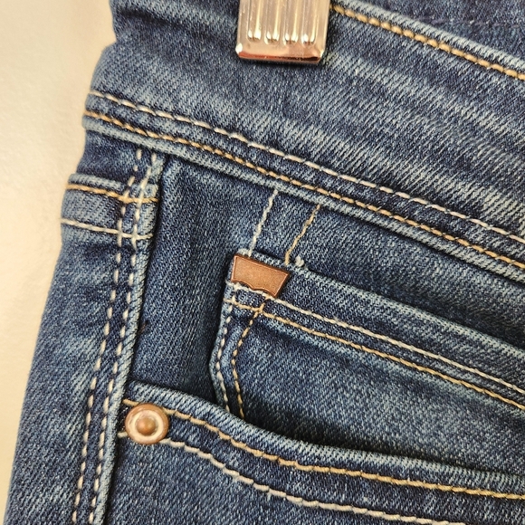 Levis Demi Curve Skinny Jeans Low Rise Denim Stretch Womens Size 27 Ankle Crop - Picture 5 of 11